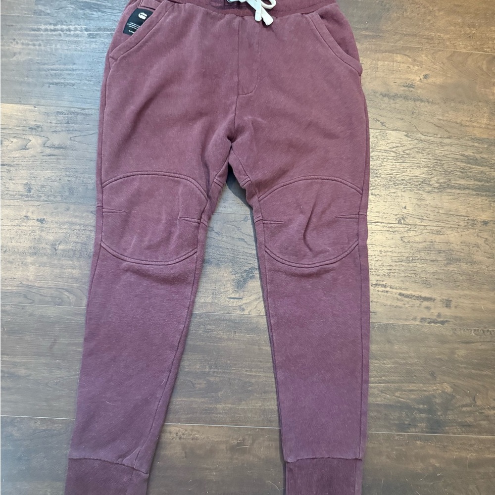 G-Star Purple Joggers with Elastic Waistband and Tapered Leg